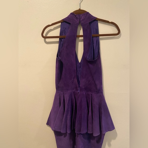 *Vintage* Purple Suede Dress by Pia Rucci - Picture 3 of 3